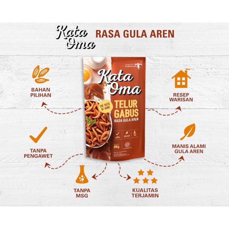 Jual Kata Oma Snack Telur Gabus Keju Gula Aren Gram Shopee Indonesia