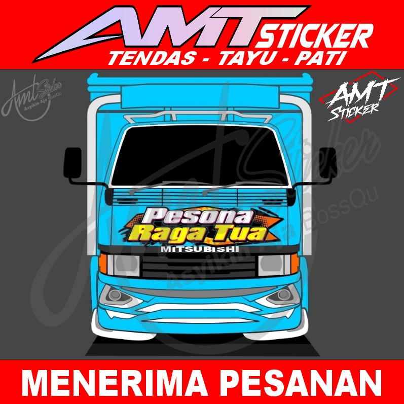 Jual New Stiker Kabin Depan Ragasa Raga Tua Bisa Custom Warna Dan