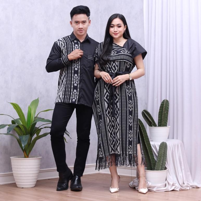 Jual COUPLE TENUN TORAJA HITAM AURORA TENUN JEPARA TORAJA TENUN LOMBOK