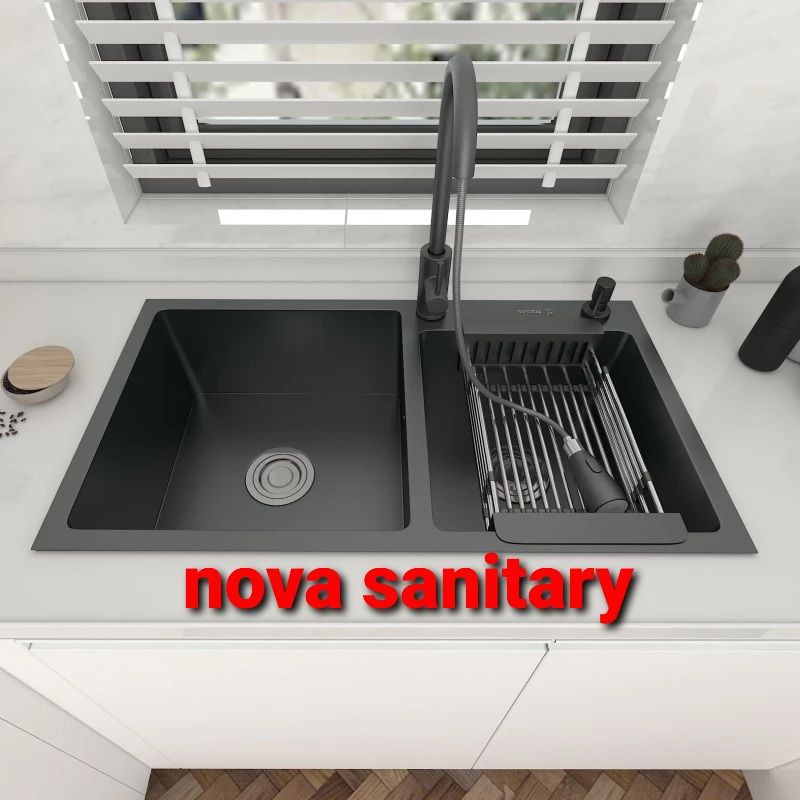 Jual Paket Lengkap Kitchen Sink Stainless Inobe Hitam Black