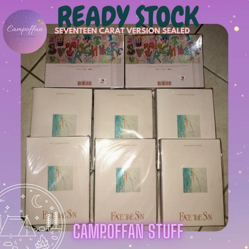 Jual Ready Seventeen Album Fts Face The Sun Carat Version Sealed