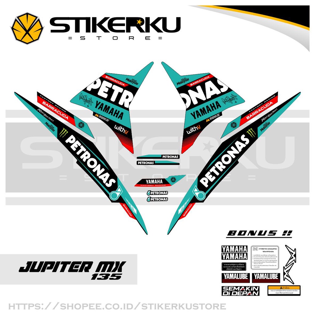 Jual JUPITER MX 135 EDISI PETRONAS EXCITER 135 LC 135 STRIPING