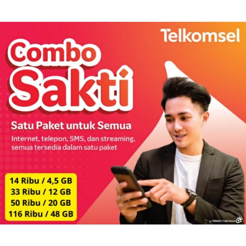 Jual Kartu Sakti Telkomsel Combo Sakti Telkomsel Shopee Indonesia