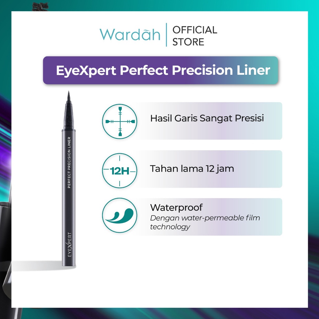 Jual Wardah Eyexpert Perfect Precision Liner Eyeliner New Shopee