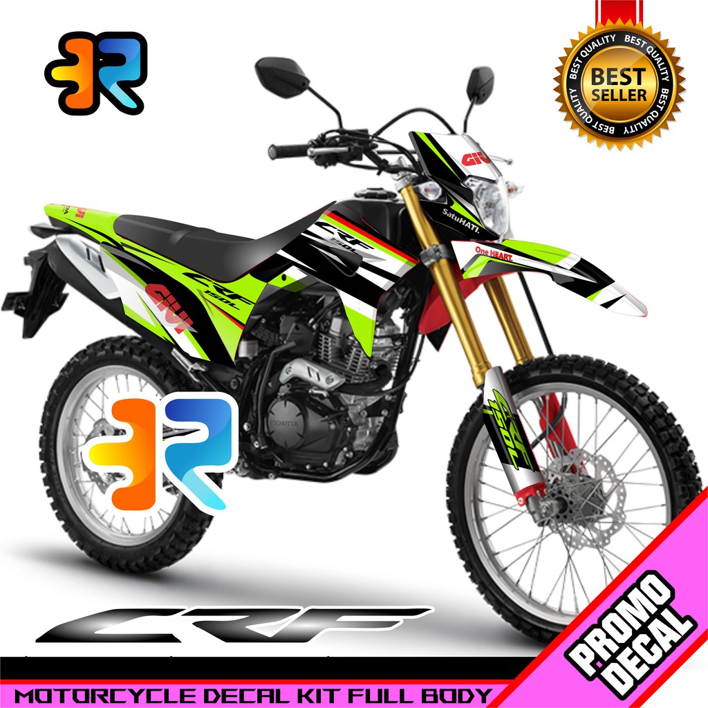 Jual Stiker Decal Motor CRF 150L Desain CF009 Sticker Decal Full Body