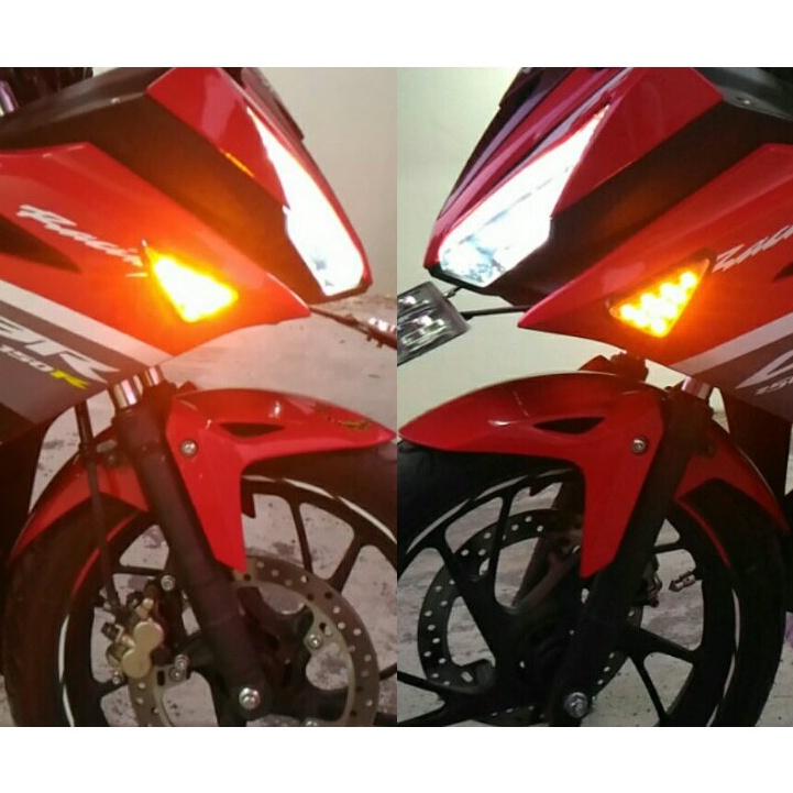 Jual Lampu Sen Vering Ninja R Rr R Gsx Cbr Segitiga Sein Tempel