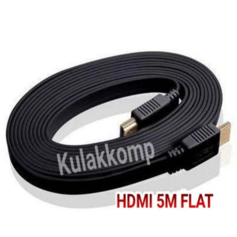 Jual KABEL HDMI 5 METER FLAT PIPIH HDMI TO HDMI Shopee Indonesia