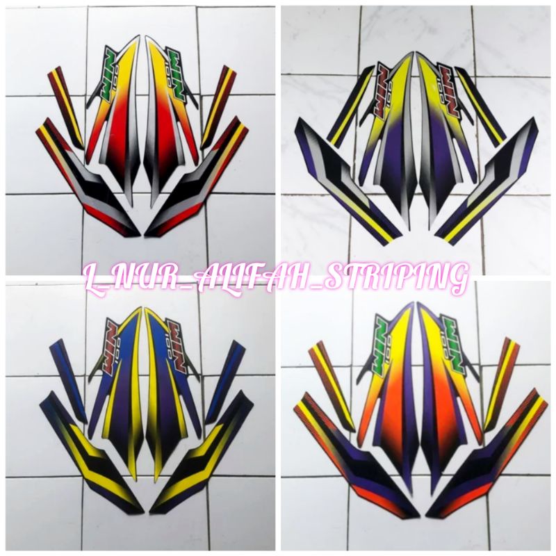 Jual STIKER STRIPING LIS LES BODY MOTOR HONDA WIN 100 2004 2005