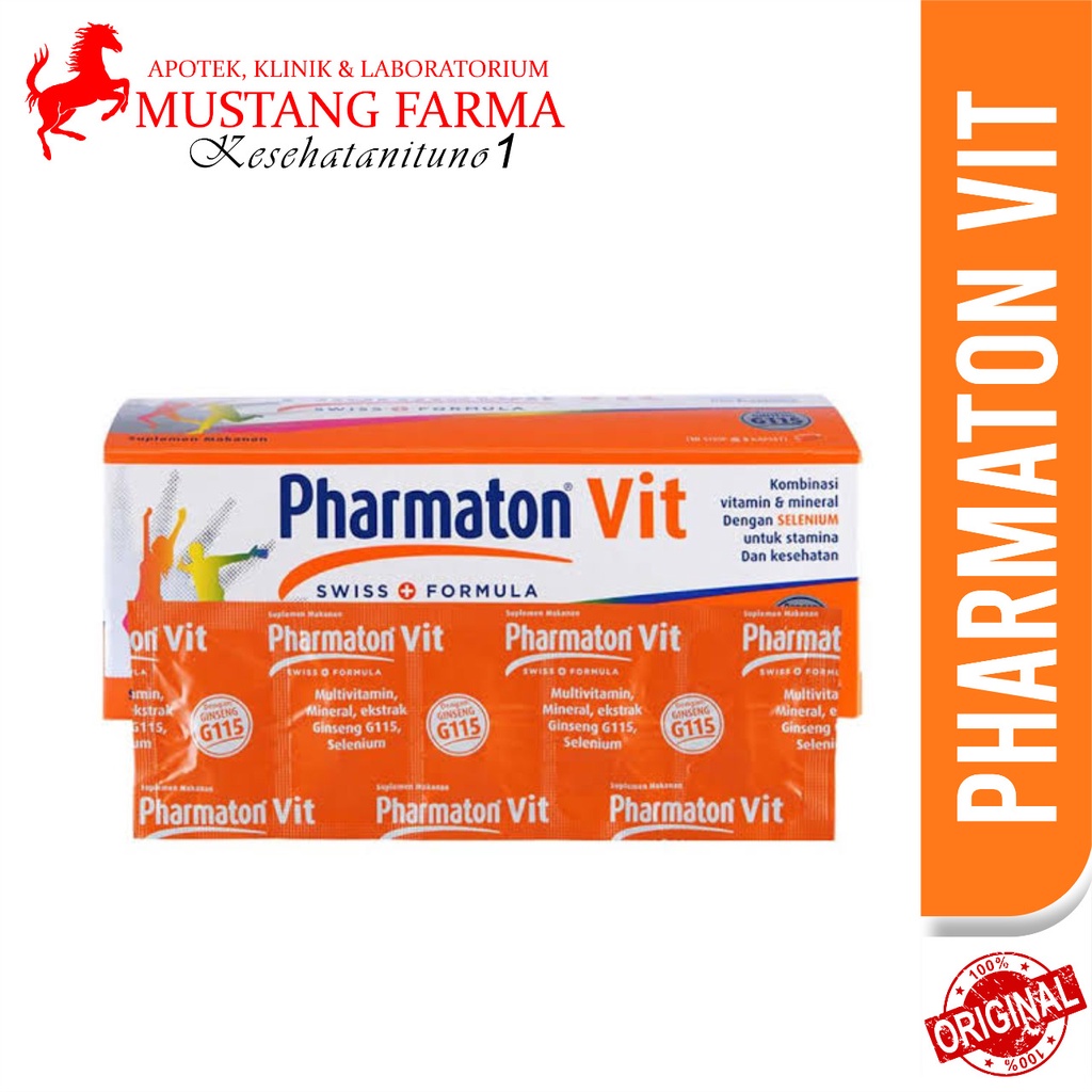 Jual Pharmaton Vit Strip Suplemen Multivitamin Untuk Daya Tahan Tubuh