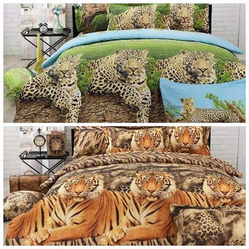 Jual Kendra Bisa COD ORIGINAL Sprei 160 180 Queen King Motif Tiger