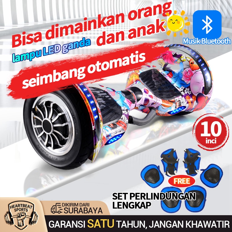 Jual Scooter Electric 10 Inch Hoverboard 10 INCH A10 SMART BALANCE