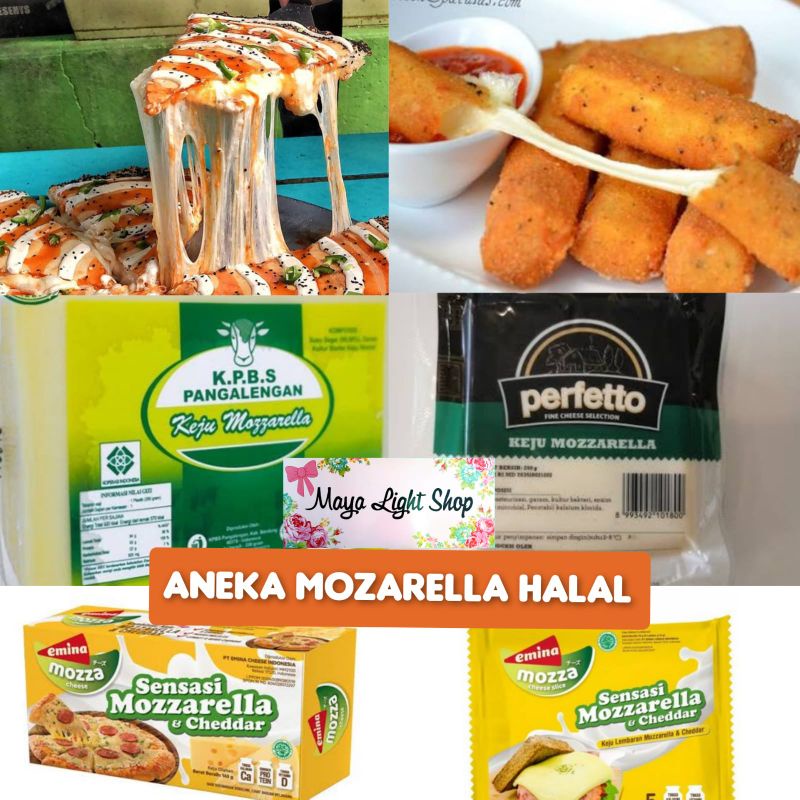 Jual Keju Mozarella Cheese Halal Perfetto Kpbs Emina Melted Cheese Keju