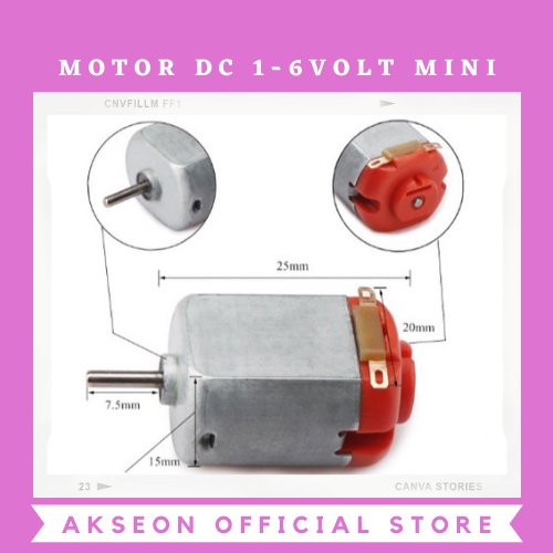 Jual Motor Dc Volt Mini Miniatur Dinamo Listrik V