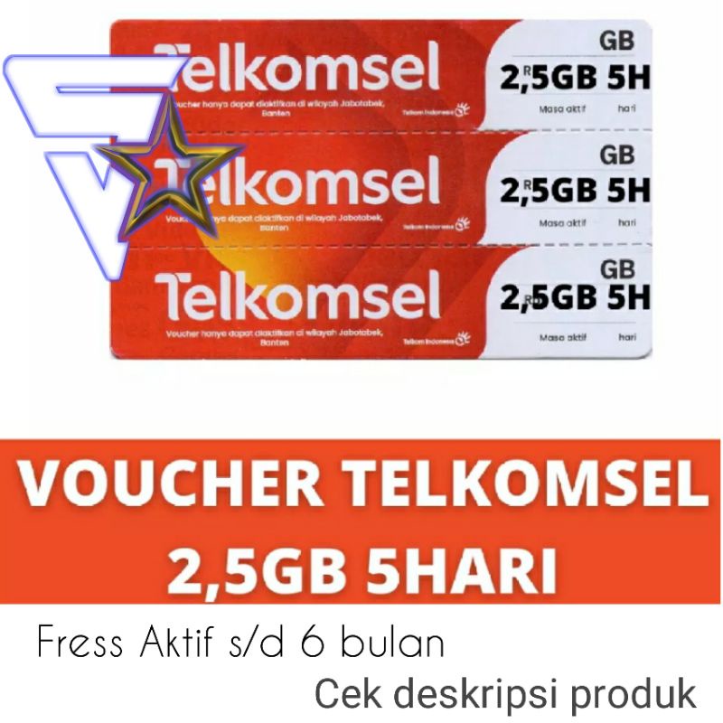 Jual VOUCER SIMPATI TELKOMSEL 2 5 GB 5 HARI Shopee Indonesia