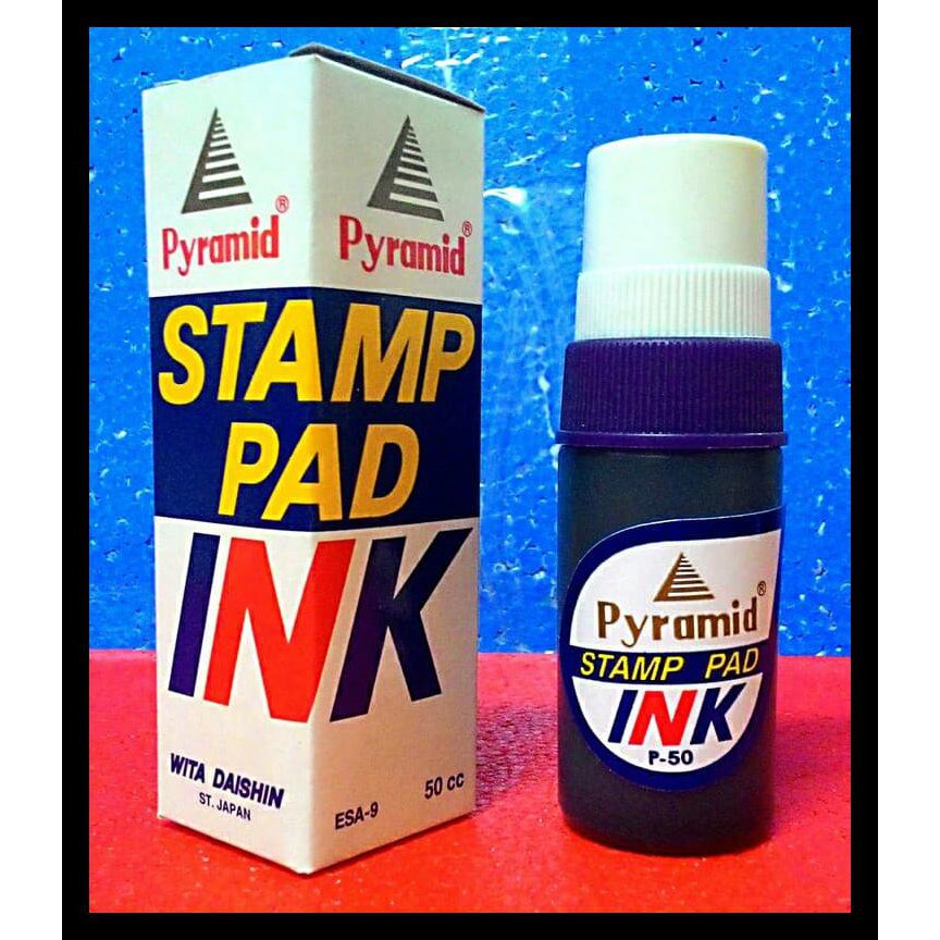 Jual Big Sale Pyramid Stamp Pad Refill Ink Warna Ungu Tinta Stempel