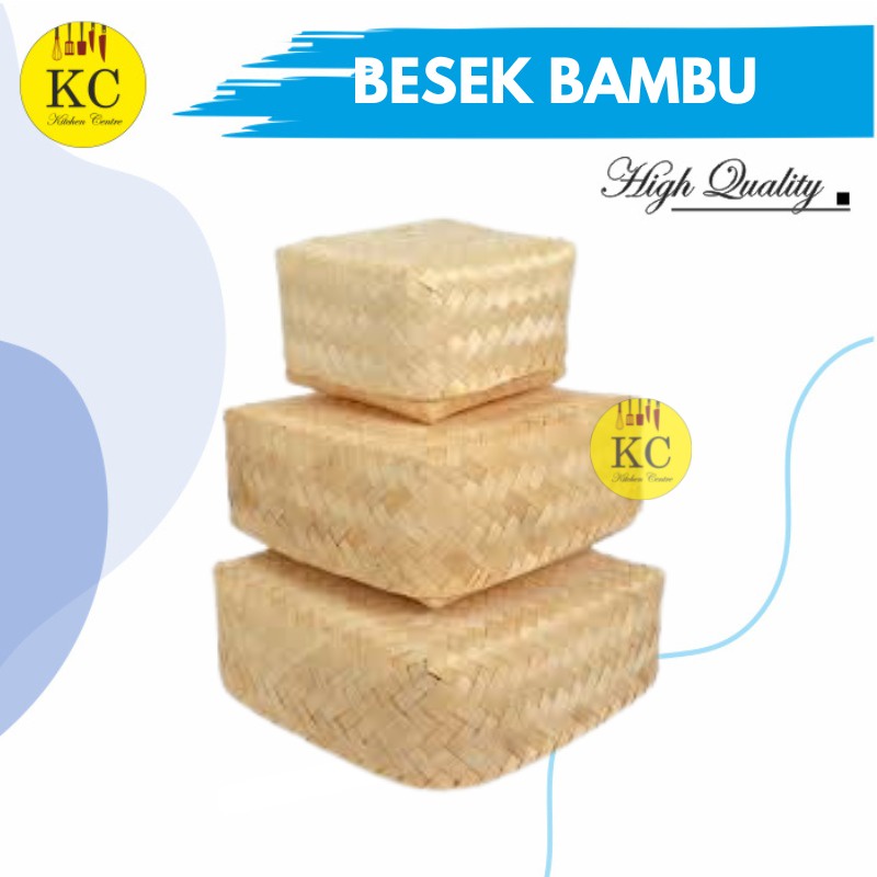 Jual Besek Bambu Pipiti Wadah Kotak Makanan Dari Anyaman Bambu Shopee