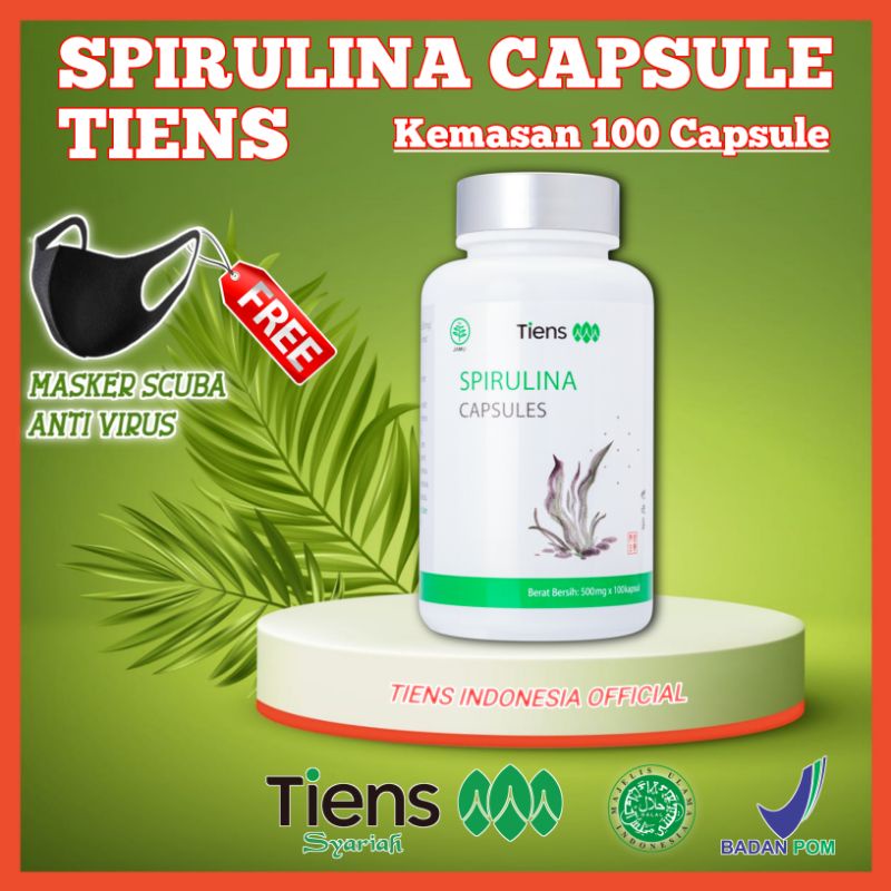 Jual Spirulina Capsules Tiens Ekstrak Ganggang Hijau Tianshi