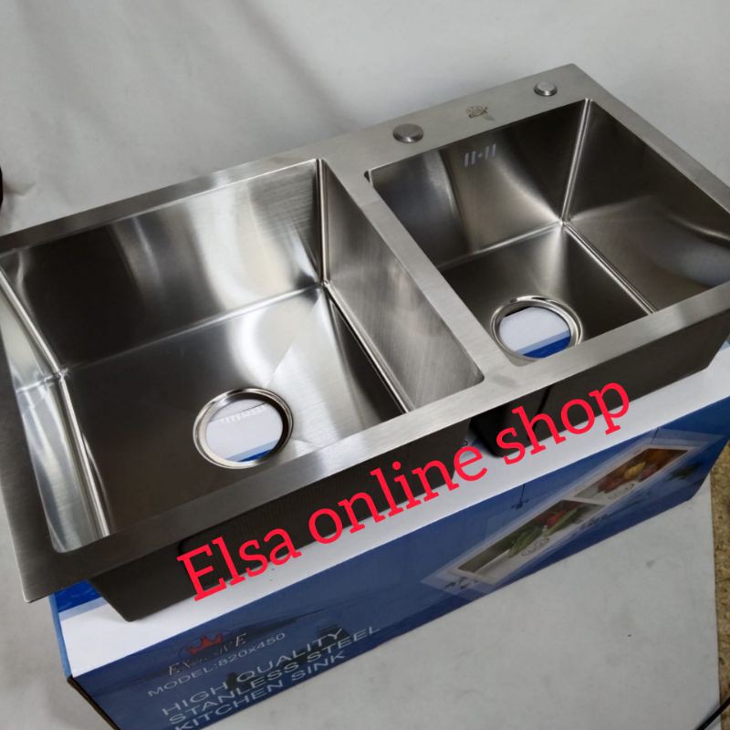 Jual Paket Komplit Kitchen Sink Exclusive 8245 Kran Tarik Panas