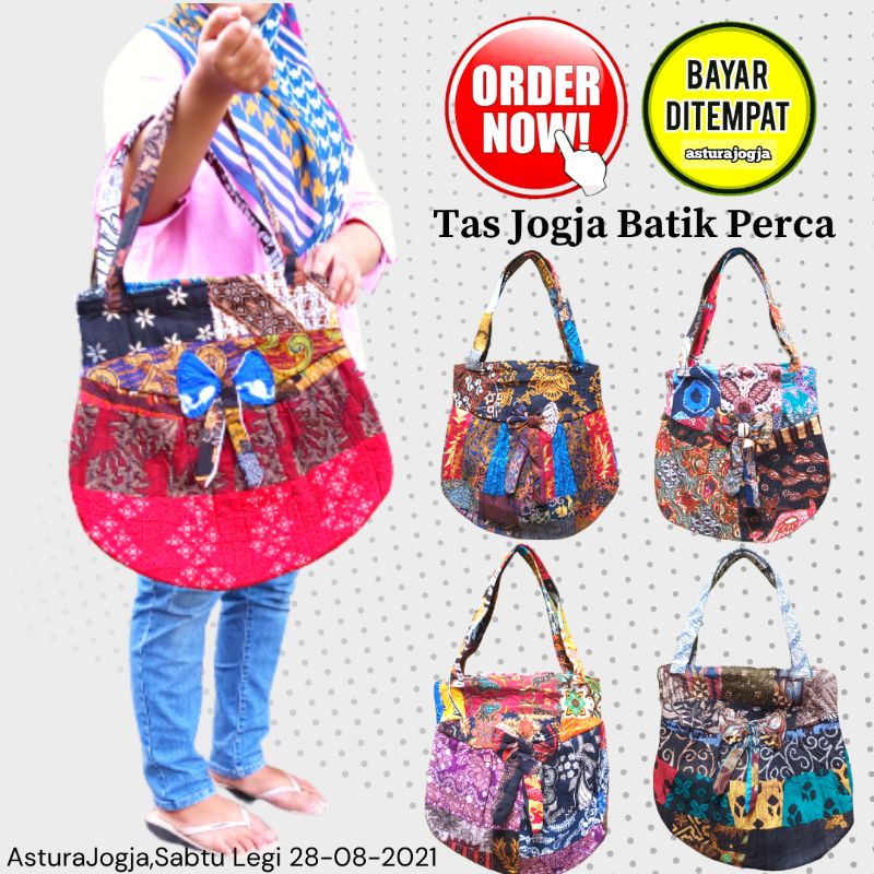 Jual TAS BATIK WANITA KAIN PERCA OLEH OLEH JOGJA Shopee Indonesia