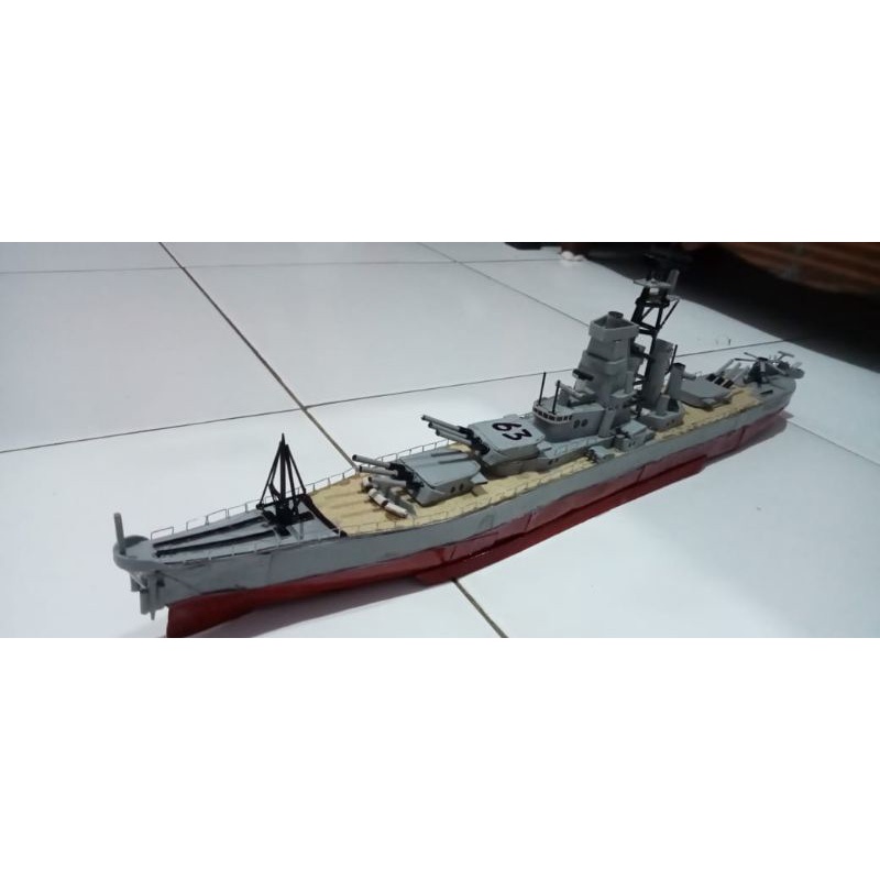 Jual Miniatur Kapal Perang USS Missouri BB 63 Shopee Indonesia