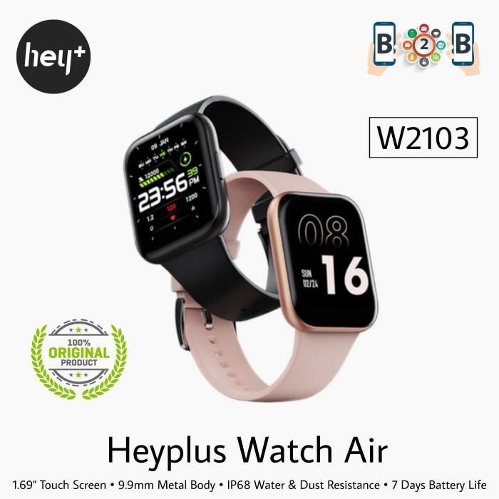 Jual Heyplus Watch Air W2103 W2100 Hey Smartwatch Hitam W2103