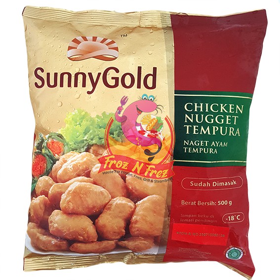 Jual Sunny Gold Chicken Nugget Gram Tempura Shopee Indonesia