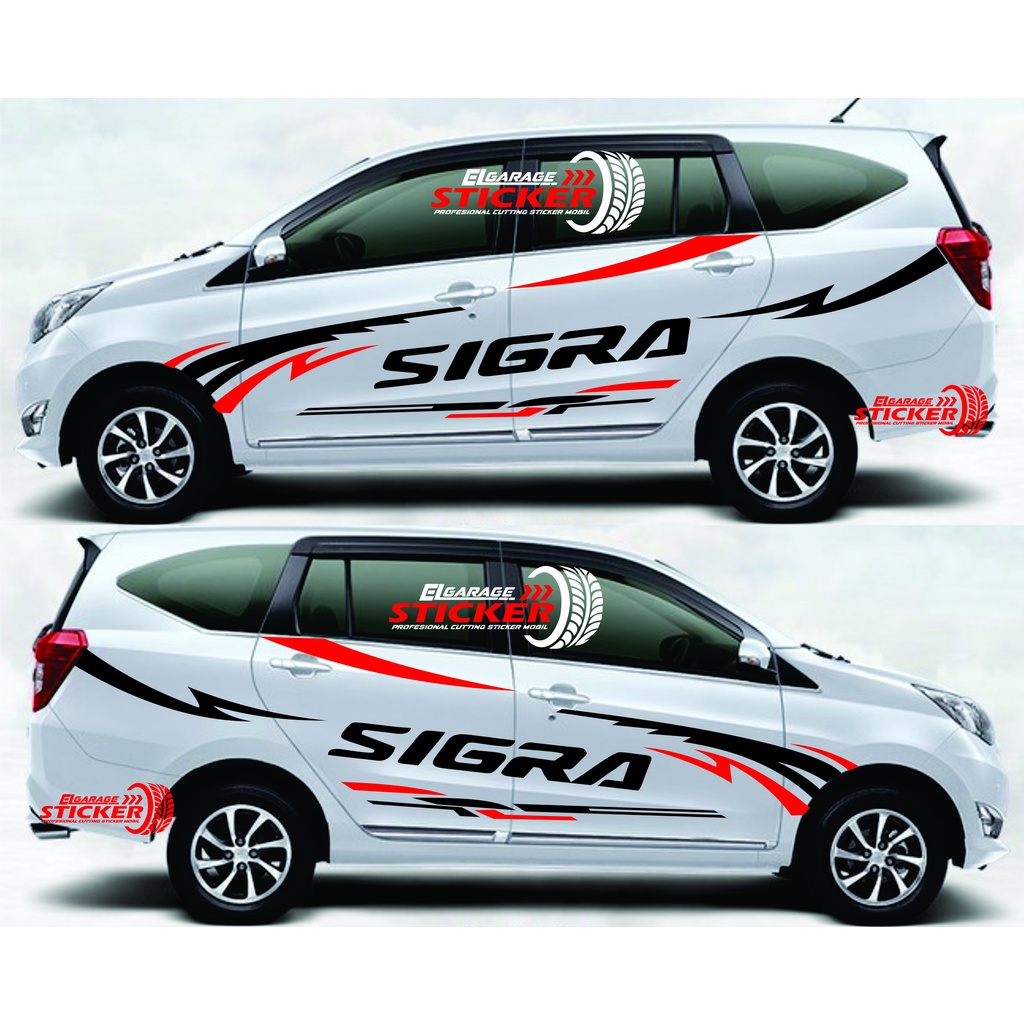 Jual Stiker Mobil Sigra Sticker Mobil Sigra Cutting Stiker Mobil Sigra