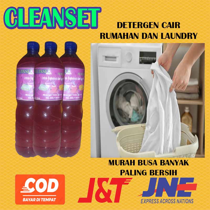 Jual Detergen Cair 1000ml Sabun Cuci Cair Laundry Pakaian Paling Bersih