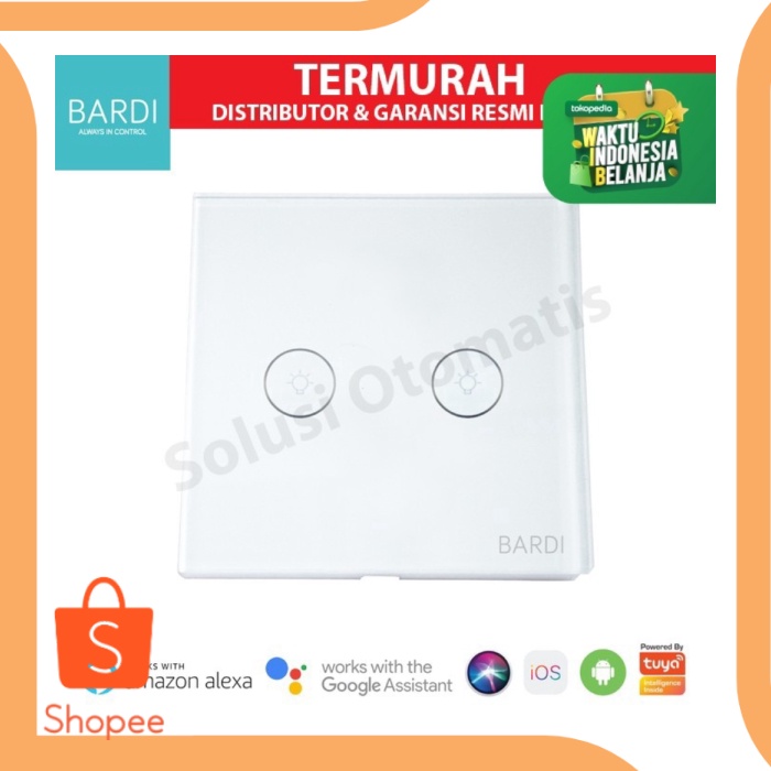 Jual Bardi Smart Wall Switch Touch Gang Eu Wifi Wireless Iot