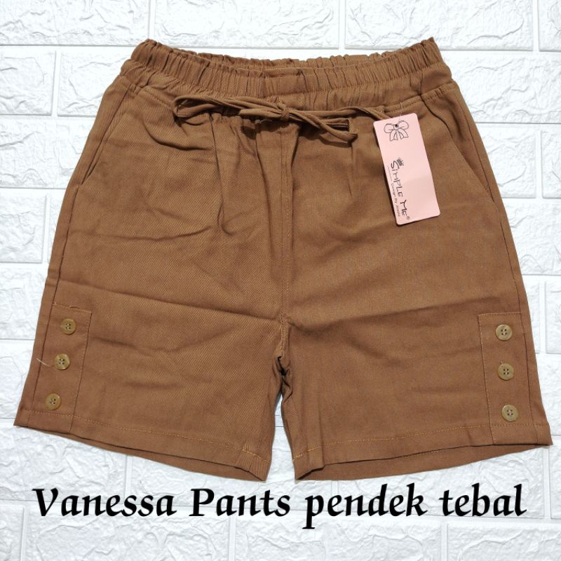 Jual Hot Pants Celana Pendek Wanita Vanessa Pants Stretch Tebal Simple