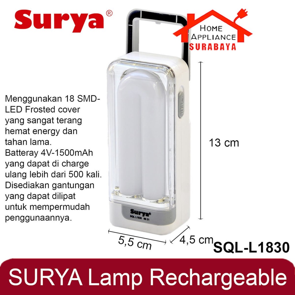 Jual Lampu Darurat Emergency Lamp Senter Portable Surya Smd Led