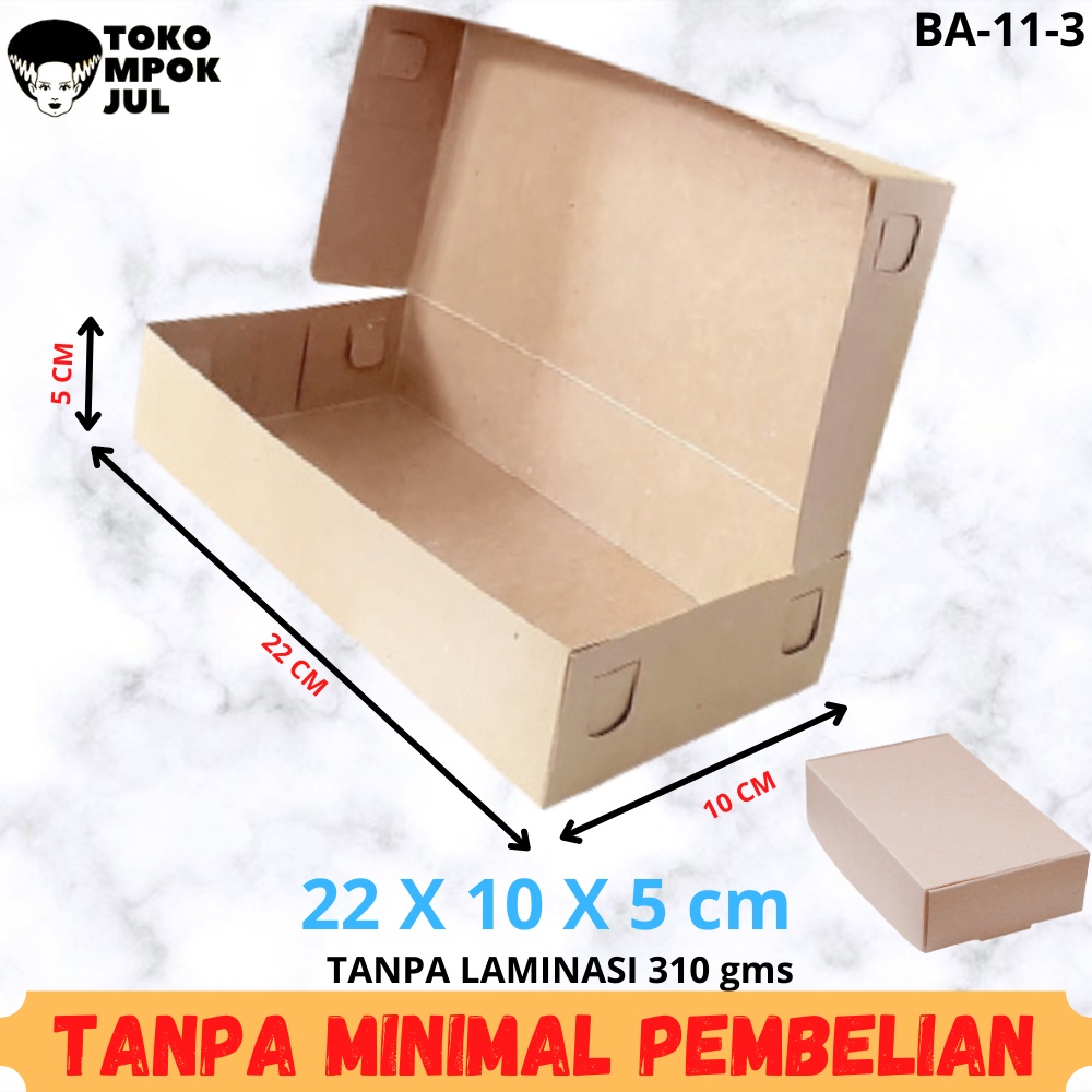 Jual TANPA MINIMUM Kardus Box Kotak Dus Brownies Martabak Roti Kue