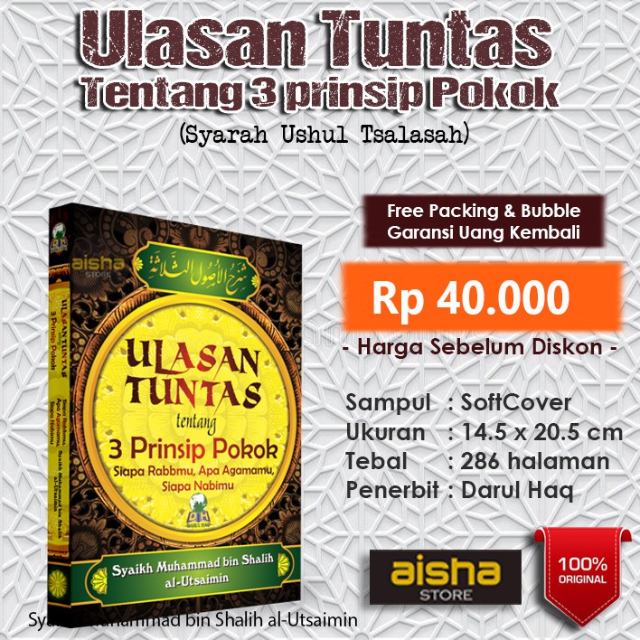 Jual Ulasan Tuntas Tentang 3 Prinsip Pokok Darul Haq Shopee Indonesia