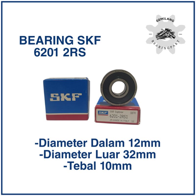 Jual Ball Bearing Rs Skf Original Tutup Karet Mm X Mm X