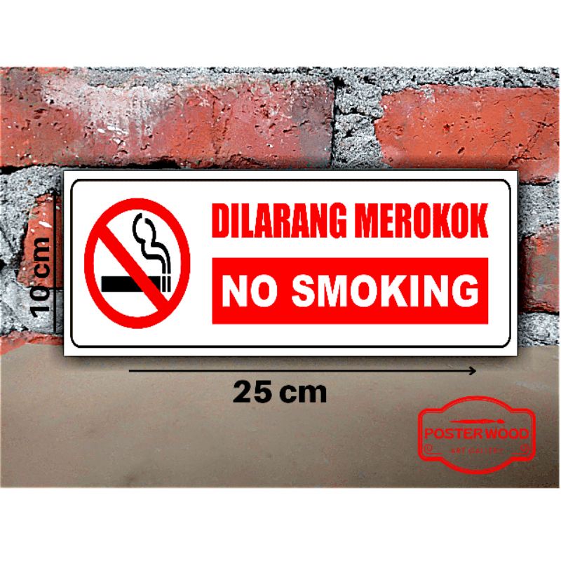 Jual Poster Kayu Hiasan Dinding Walldecor Papan Petunjuk Dilarang