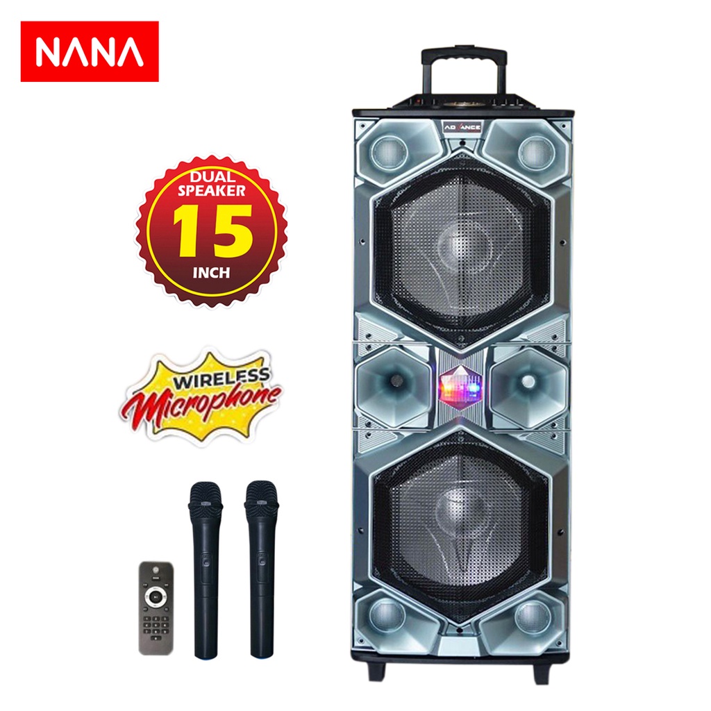 Jual NANA Advance Speaker Dual 15 Inch KK 1770 2 Pc Wireless