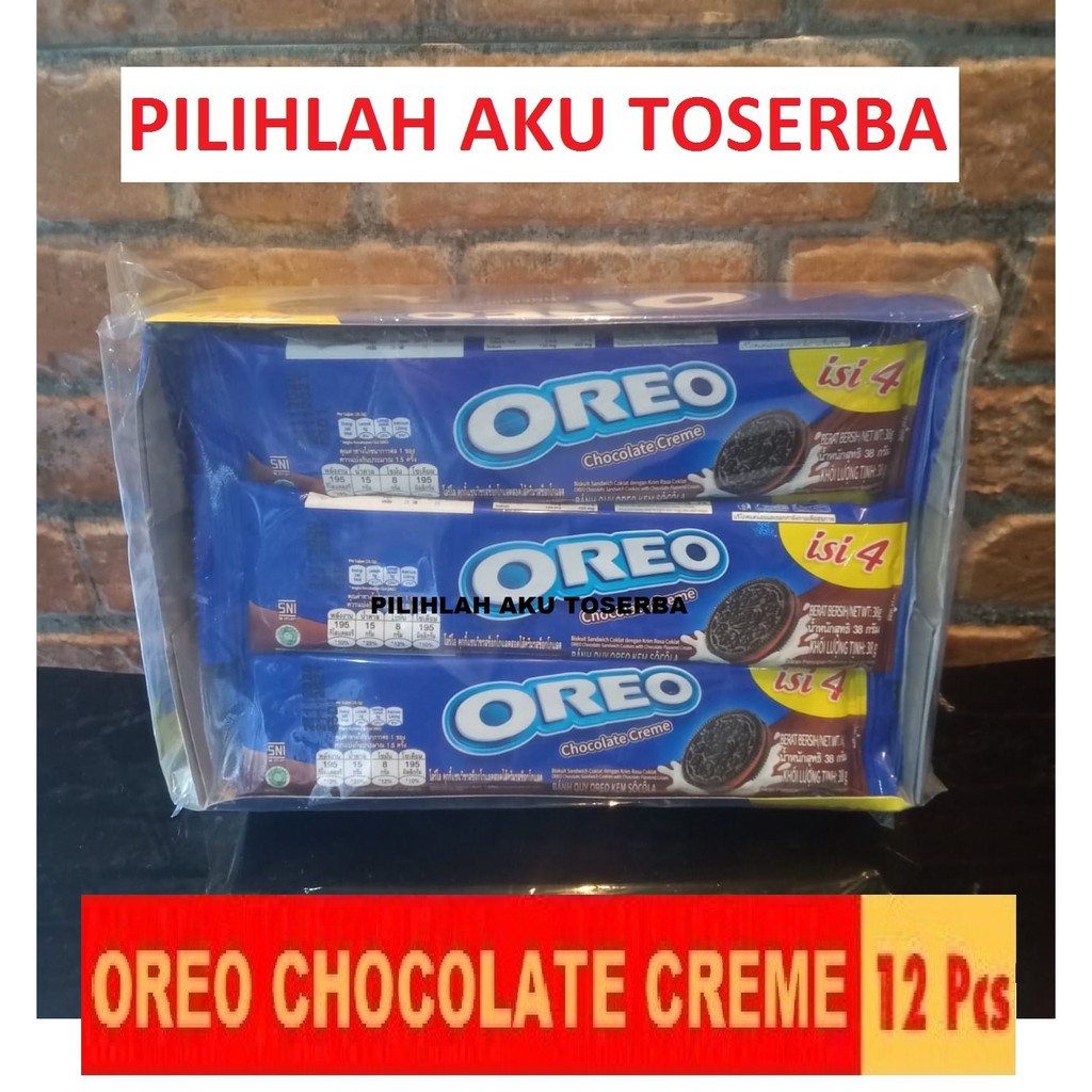 Jual Biskuit Oreo Chocolate Creme Cokelat Krim X Gr Harga Per