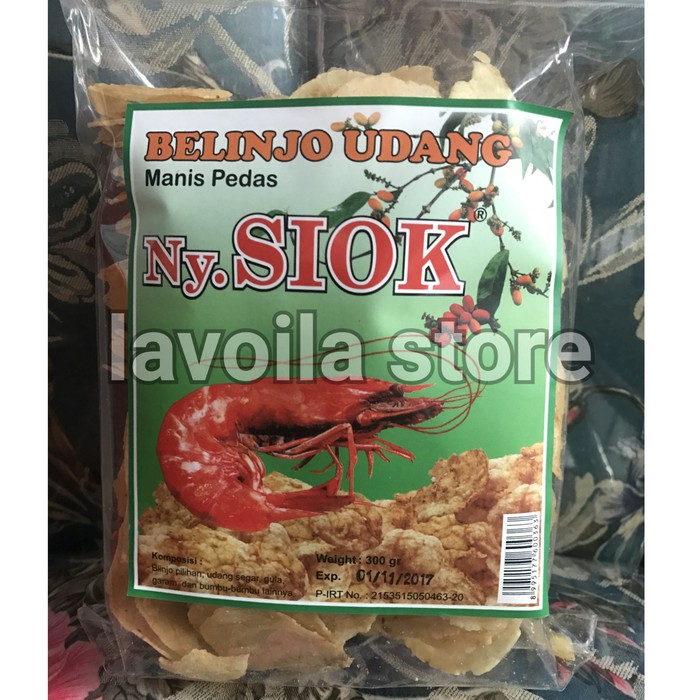 Jual Krupuk Emping Belinjo Udang Ny Siok Nyonya Siok Istimewa Manis