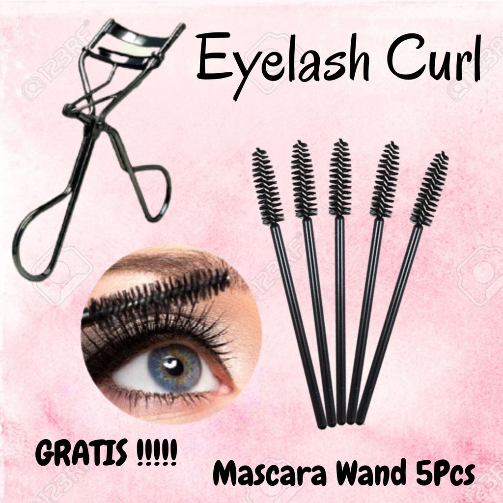 Jual Mascara Wand Sisir Kuas Sikat Eyelash Bulu Mata Makeup Tool Hitam