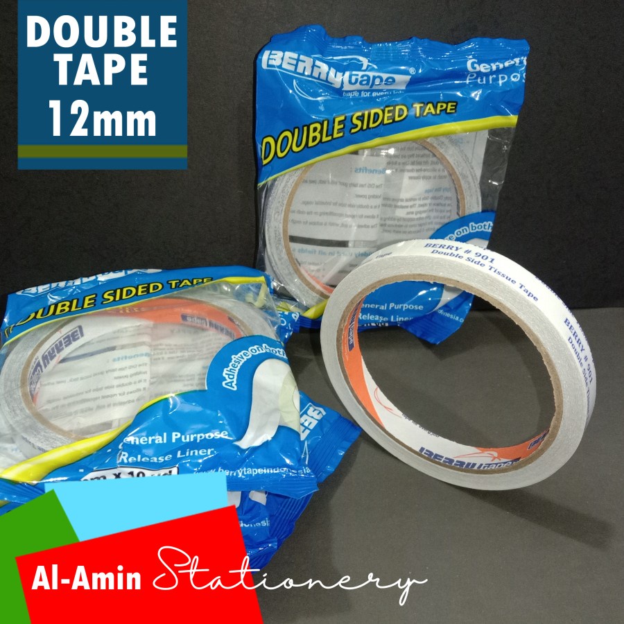 Jual Double Tape Kertas Double SIde Tape 12mm BERRY TAPE Shopee