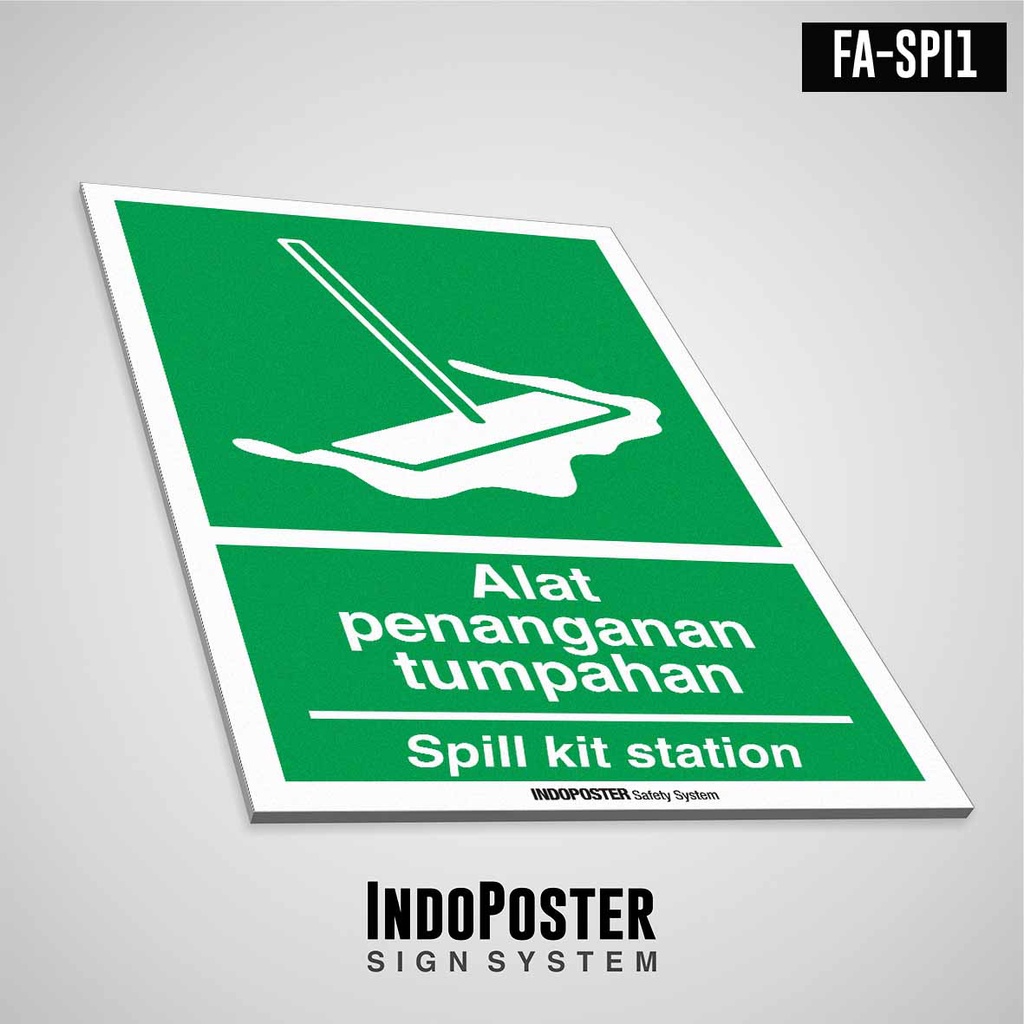 Jual Safety Sign Rambu K3 PVC ISO Alat Penanganan Tumpahan Spill Kit