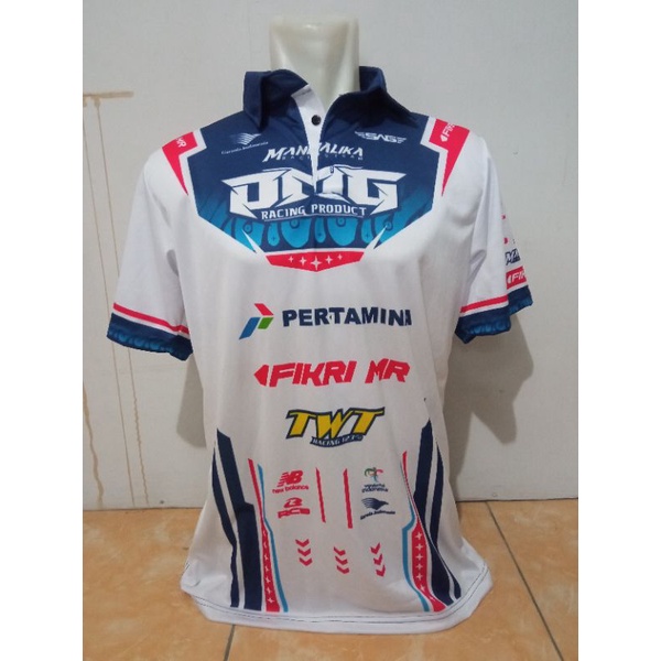 Jual Jersey Baju Kerah Mandalika Racing Team Terbaru Full Printing