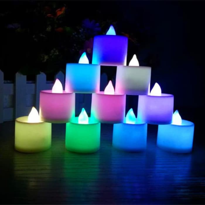 Jual Lampu Lilin Led Elektrik Lampu Mini Lilin Colorful Led Shopee