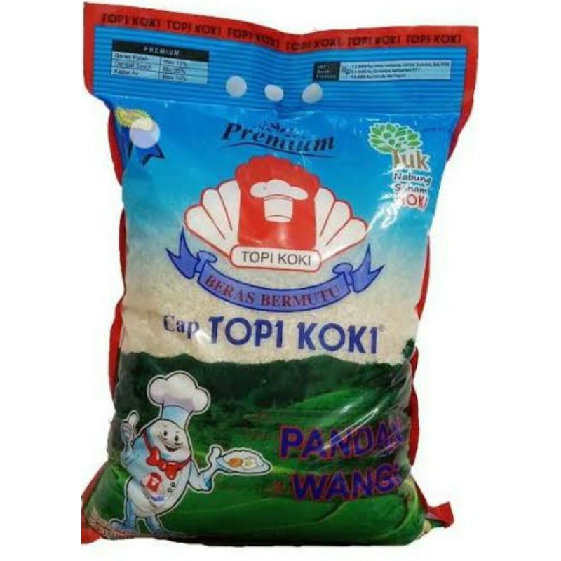 Jual Beras Cap Topi Koki Pandan Wangi Kg Shopee Indonesia