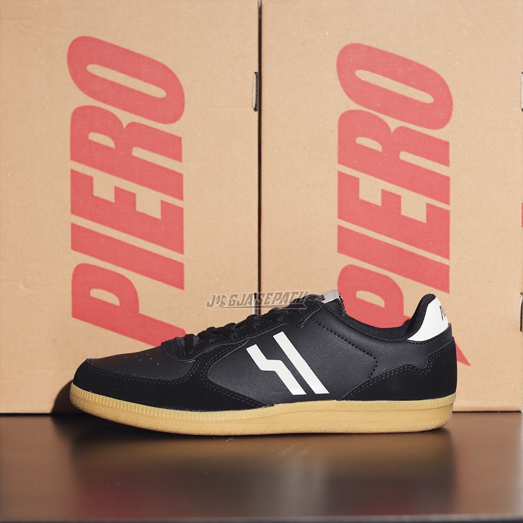 Jual Piero Sepatu Sneakers Espana Black LT Grey Gum Shopee Indonesia