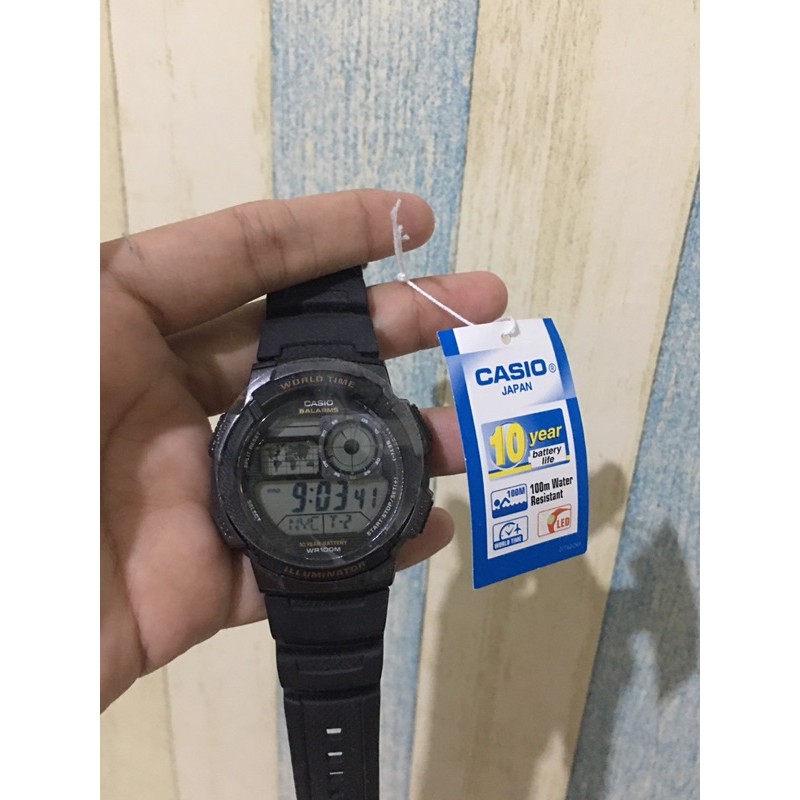 Jual Jam Tangan Casio Ae W Avdf Years Battery Shopee Indonesia