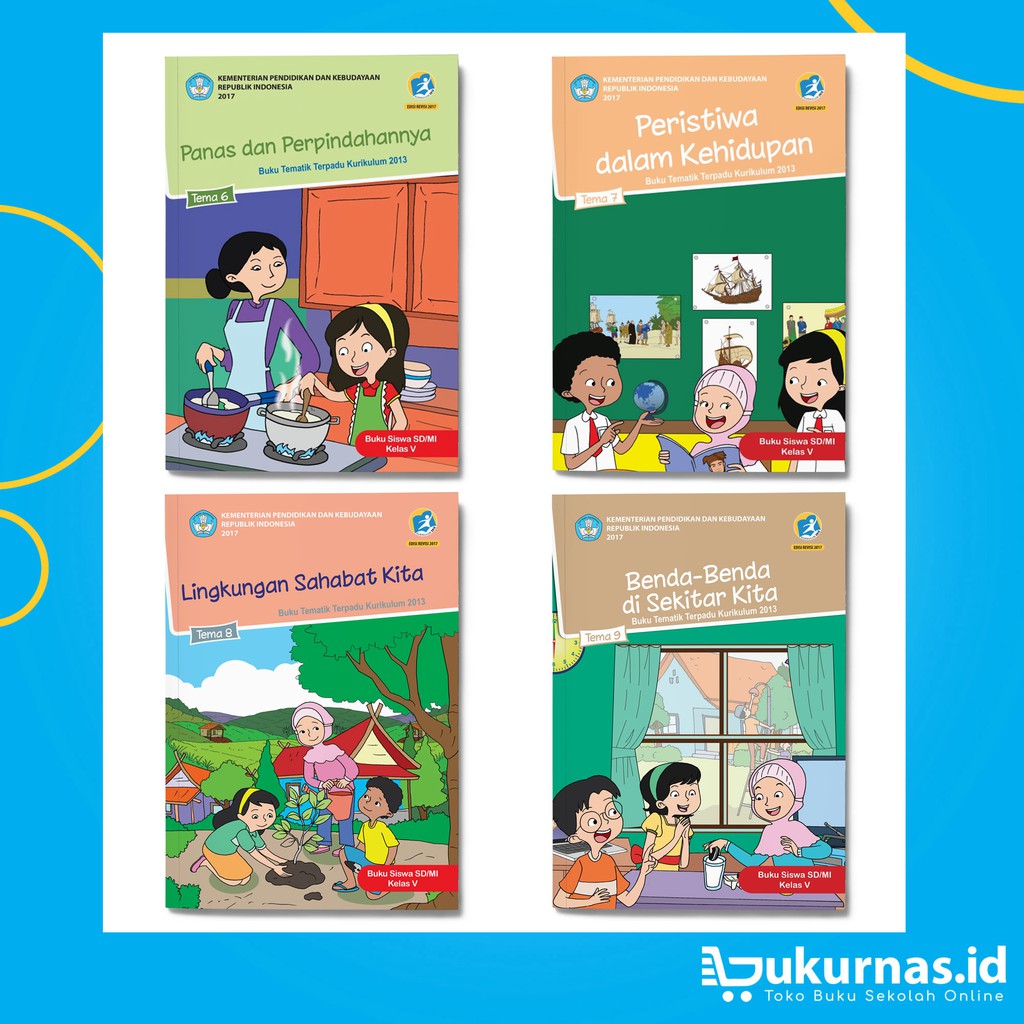 Jual Paket Buku Tematik Sd Kelas Semester Kurikulum Terbaru