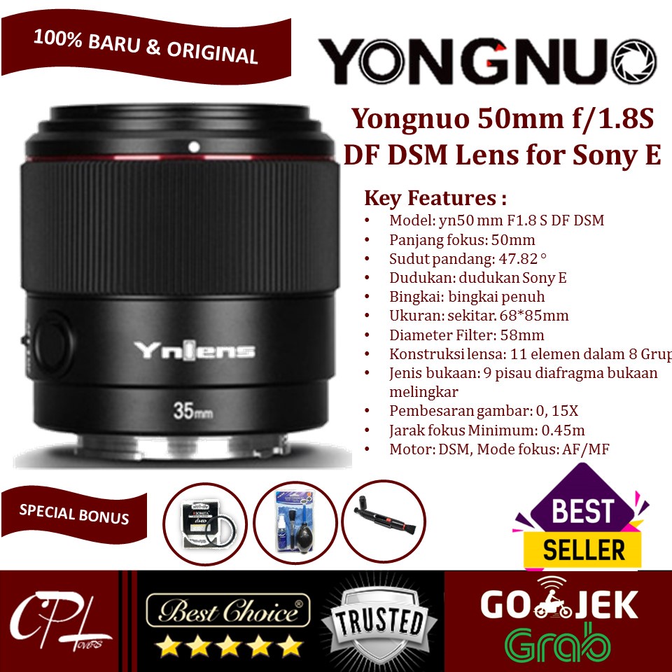 Jual Yongnuo Mm F S Df Dsm Lens For Sony E Shopee Indonesia