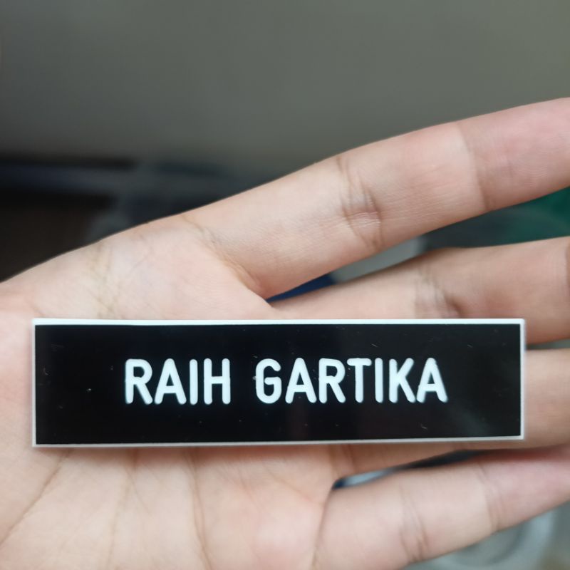 Jual Nametag Magnet Nama Dada Peniti Nametag Guru Nametag