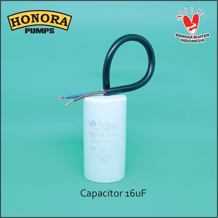 Jual Capacitor Kapasitor 16uf 450v Bulat Kabel Sparepart Pompa Air